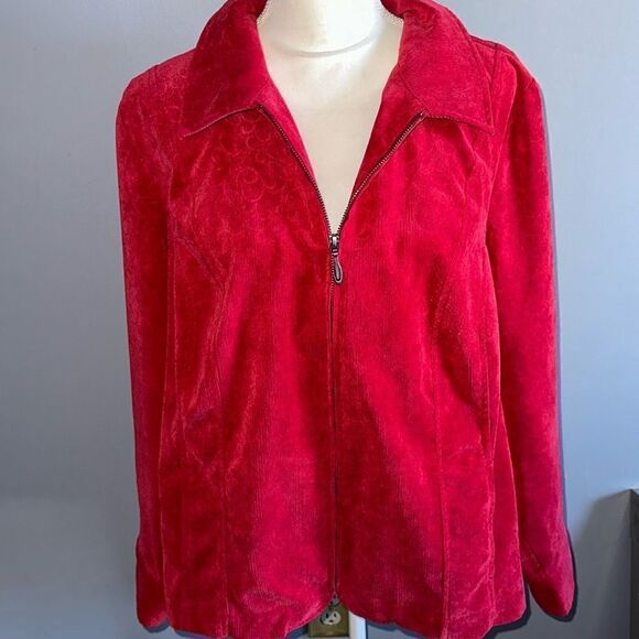 CJ Banks Red Corduroy Jacket! - Picture 9 of 9